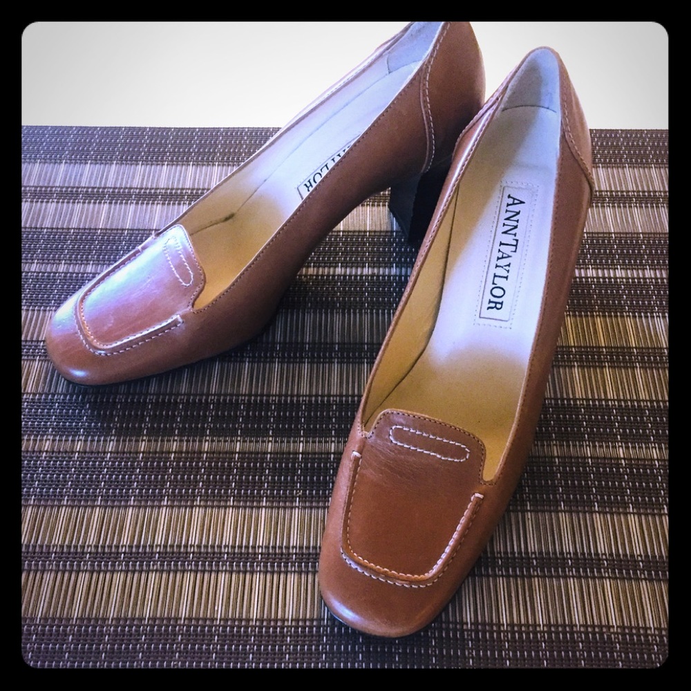 Vintage block heel pumps